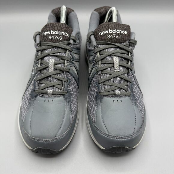 New Balance 847v2 Gray Leather Athletic Running Shoes Women Size 9 - Picture 3 of 9